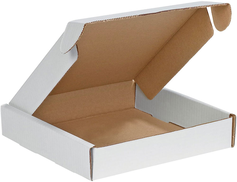 White 10x10x2 deluxe literature mailer