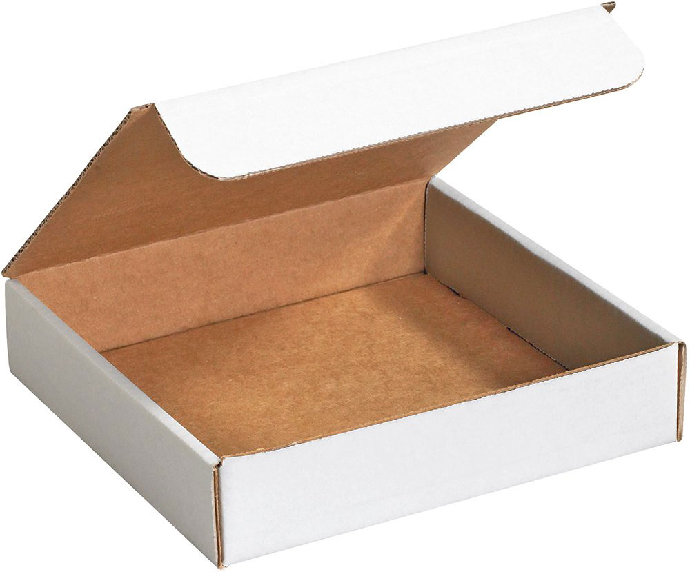 White 10x10x2 literature mailer