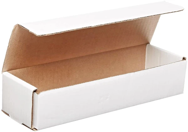 10 x 3 x 2 White Corrugated Mailers 10 x 3 x 2 White Cardboard Box Mailers