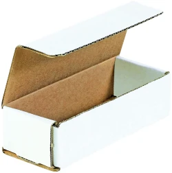 10" x 3" x 3" White Corrugated Mailers