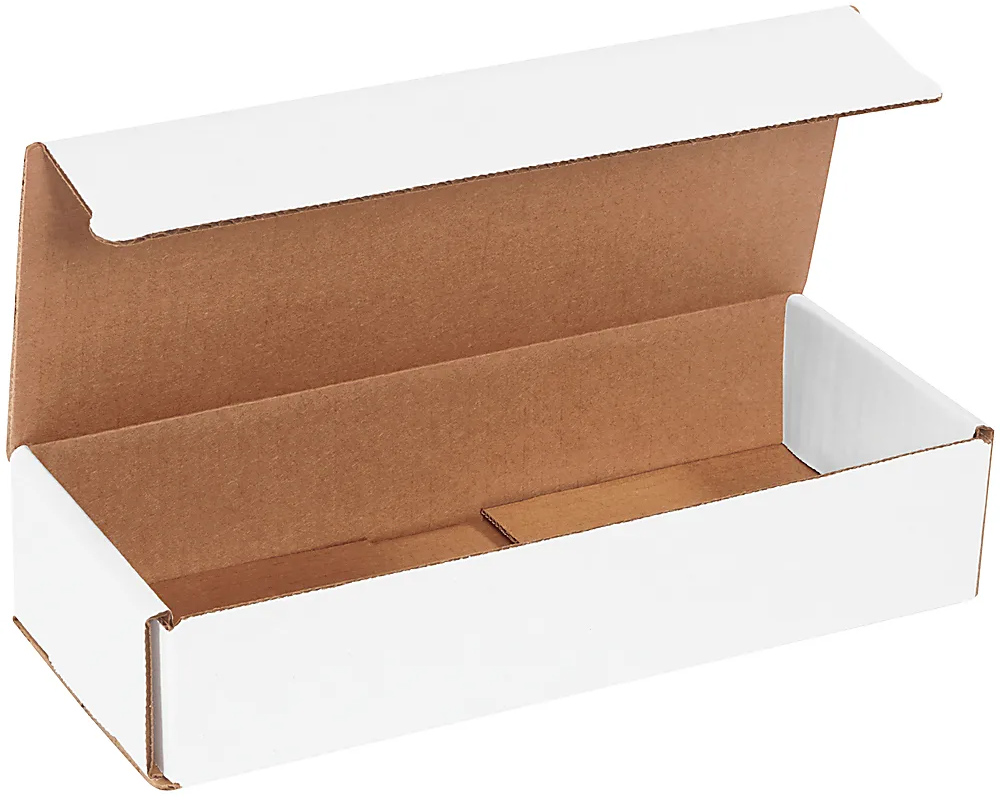 10 x 4 x 2 White Cardboard Box Mailers