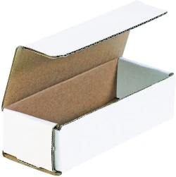 10" x 4" x 4" White Corrugated Mailers