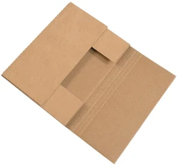 11.125" x 8.625" x .5" Kraft Easy-Fold Mailers