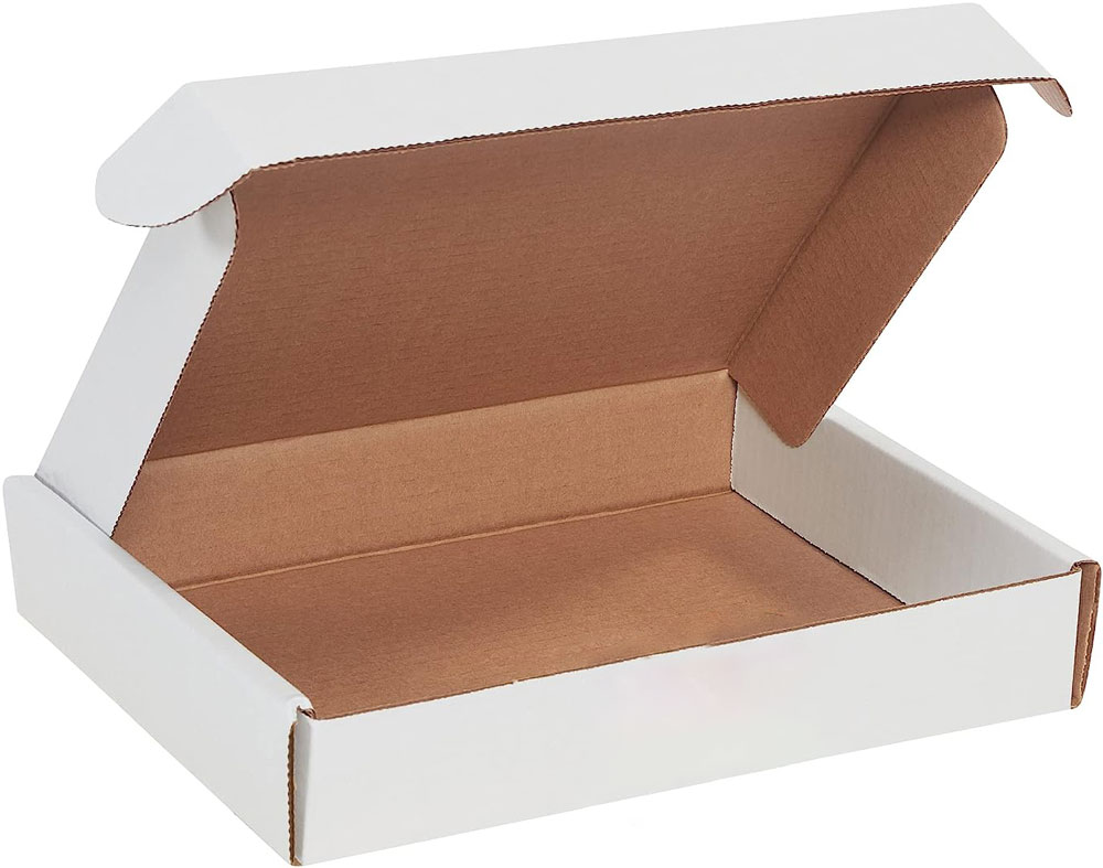 11.125 x 8.75 x 2  White Cardboard Literature Mailers