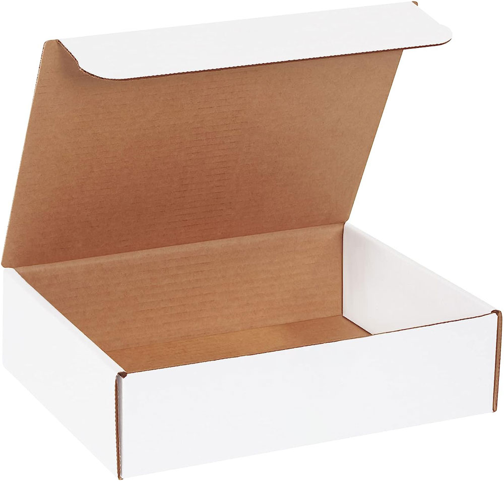 11.125x8.75x3 white literature mailer