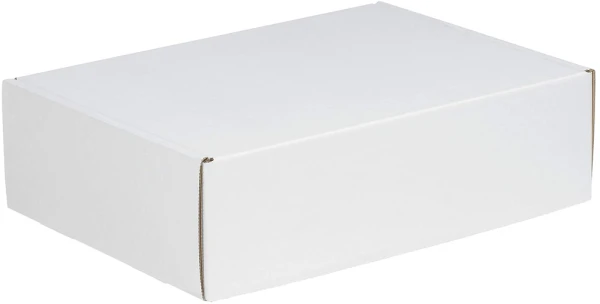 11.125 x 8.75 x 2 Deluxe Literature Mailer 11.125 x 8.75 x 2 White Cardboard Literature Mailers