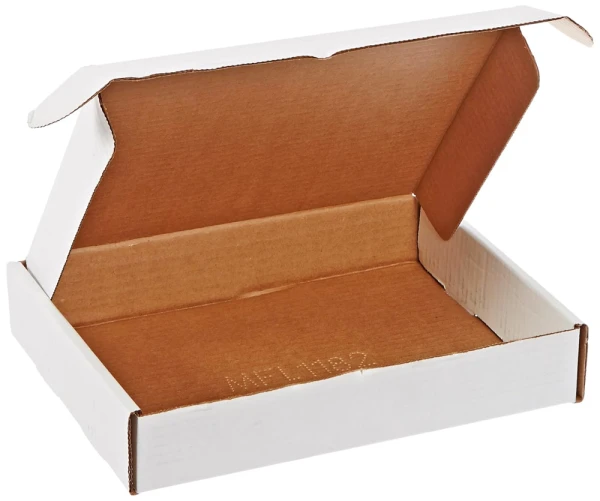 11.125 x 8.75 x 2 Deluxe Literature Mailer 11.125 x 8.75 x 2 White Cardboard Literature Mailers