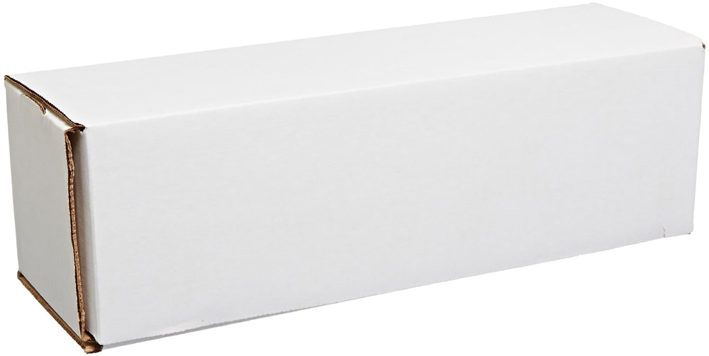 11.5x3.5x3.5 White Cardboard Box Mailers Securely Closed