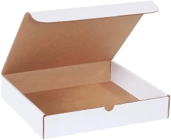11.75" x 10.75" x 2.25" White Literature Mailers