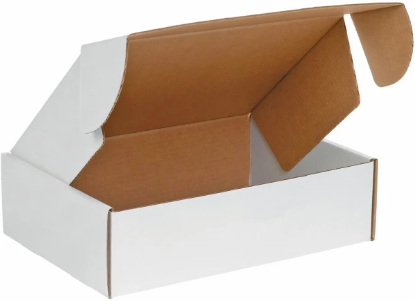 11.75 x 10.75 x 2.25 Deluxe Literature Mailers Open 11.75 x 10.75 x 2.25 White Cardboard Literature Mailers Open