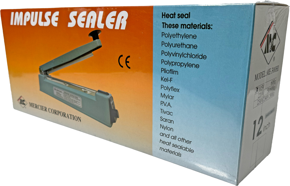 12 inch Impulse Hand Held Poly Bag Sealer in Box