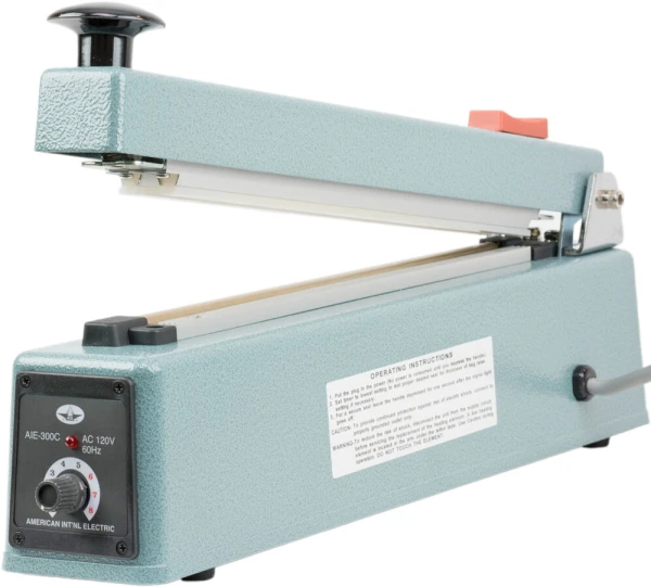 12 Inch Impulse Bag Sealer with Trimmer 12 Inch Impulse Hand Operated Manual Sealer with built in Trimmer