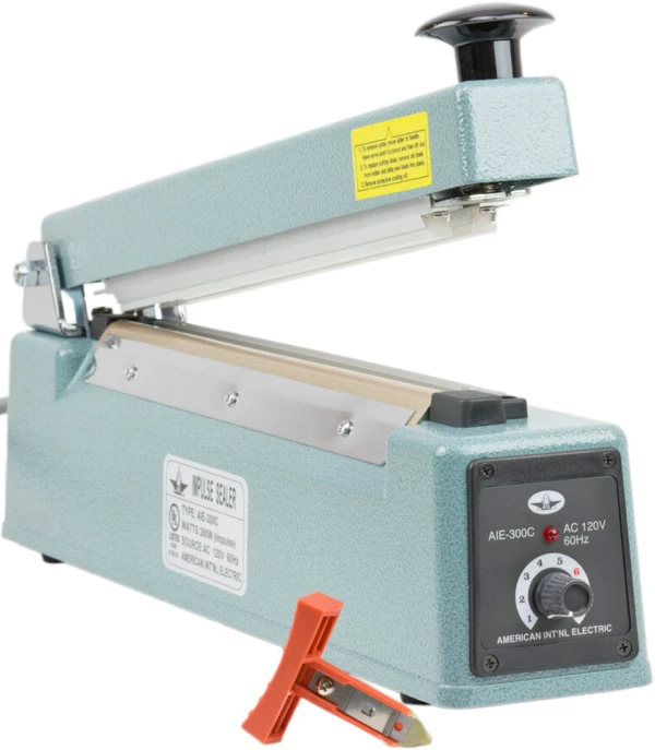 12 Inch Impulse Bag Sealer with Trimmer 12 Inch Impulse Hand Operated Manual Sealer with built in Trimmer
