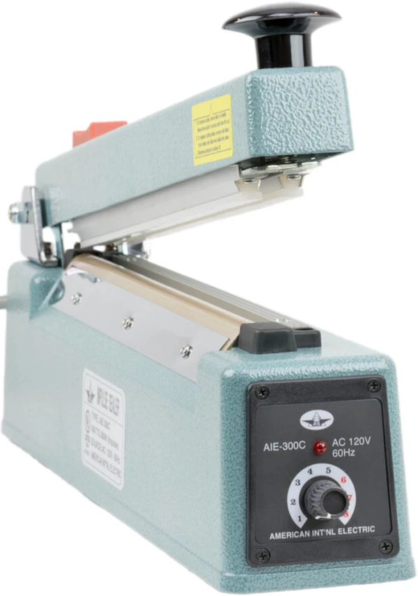 12 Inch Impulse Bag Sealer with Trimmer 12 Inch Impulse Hand Operated Manual Sealer with built in Trimmer