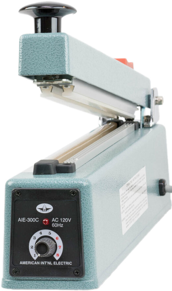 12 Inch Impulse Hand Operated Manual Sealer with built in Trimmer