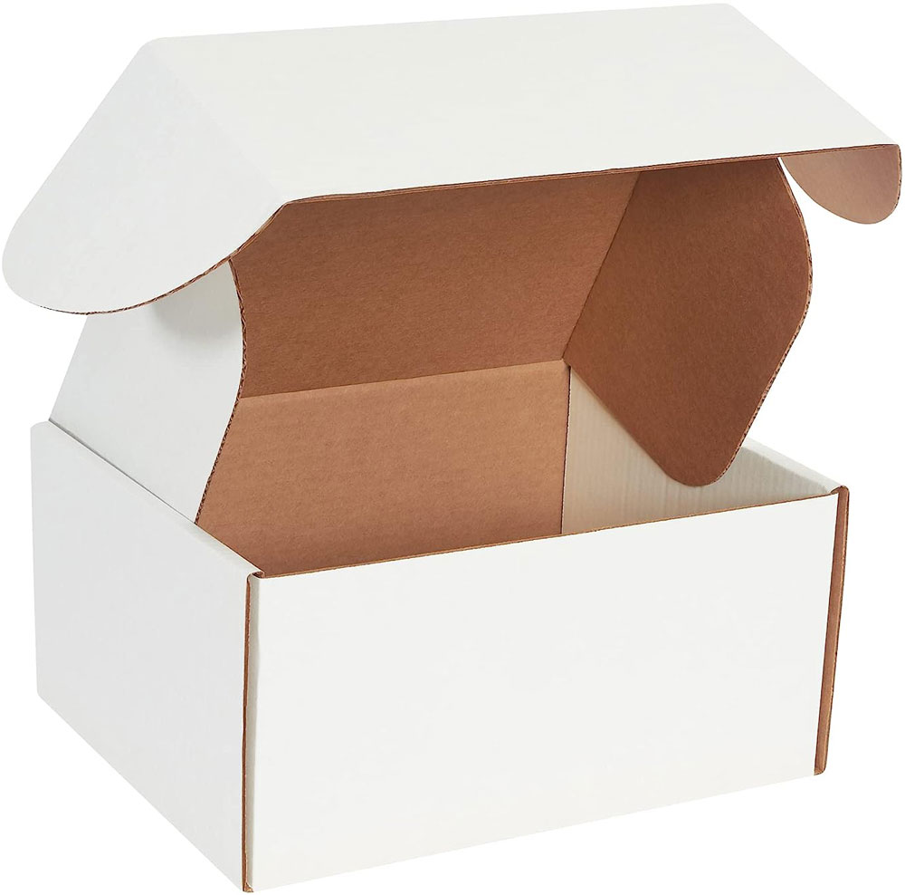 White 12x10x6 deluxe literature mailer