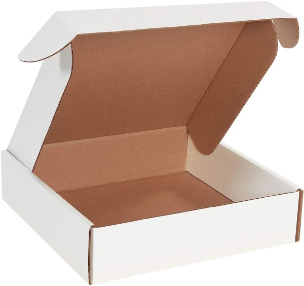 White 12x12x3 deluxe literature mailer