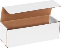 12" x 4" x 4" White Corrugated Mailers