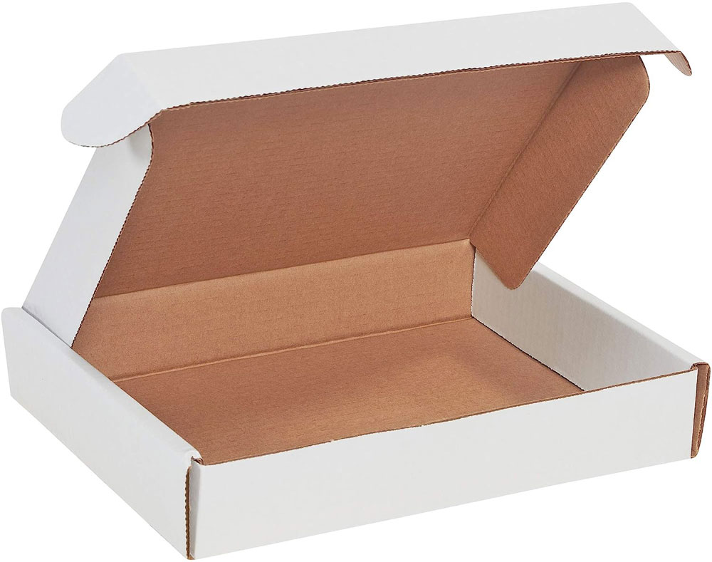 White 12x8x2.75 deluxe literature mailer