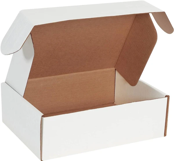 12 1/8 x 9 1/4 x 4 Deluxe Literature Mailers 12.125 x 9.25 x 4 White Cardboard Literature Mailer