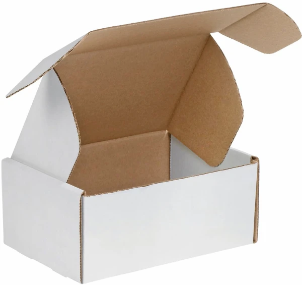 12 1/8 x 9 1/4 x 4 Deluxe Literature Mailers 12.125 x 9.25 x 4 White Cardboard Literature Mailer
