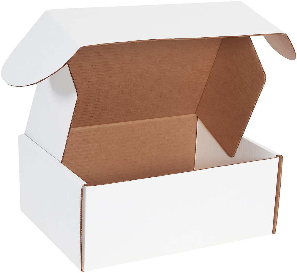 White 12.125x9.25x5 deluxe literature mailer