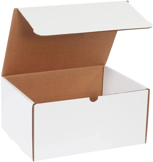 12.125 x 9.25 x 6 white literature mailer White 12.125x9.25x6 corrugated literature mailer