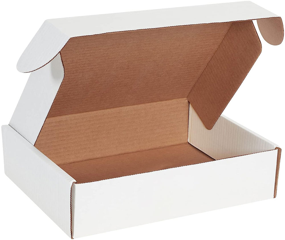 White 12.125x9.25x3 deluxe literature mailer