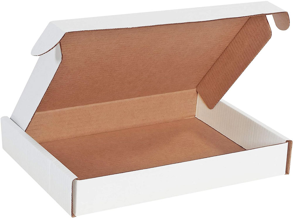 White 13x10x2 deluxe literature mailer