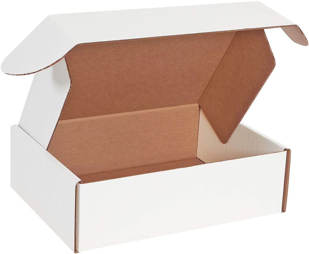 White 13x10x4 deluxe literature mailer