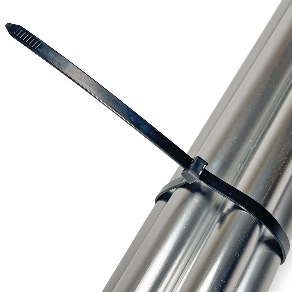 14 inch Nylon Black Cable Ties - 50 pound tensile Strength