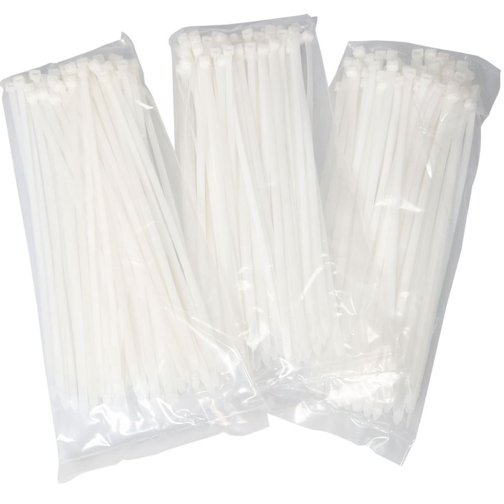 Inner Packs of 14 inch Nylon Clear Cable Ties - 50 pound tensile strength