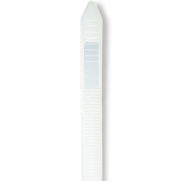 14 inch Cable Ties Tail Tail of 14 inch Nylon Clear Cable Ties - 50 pound tensile strength