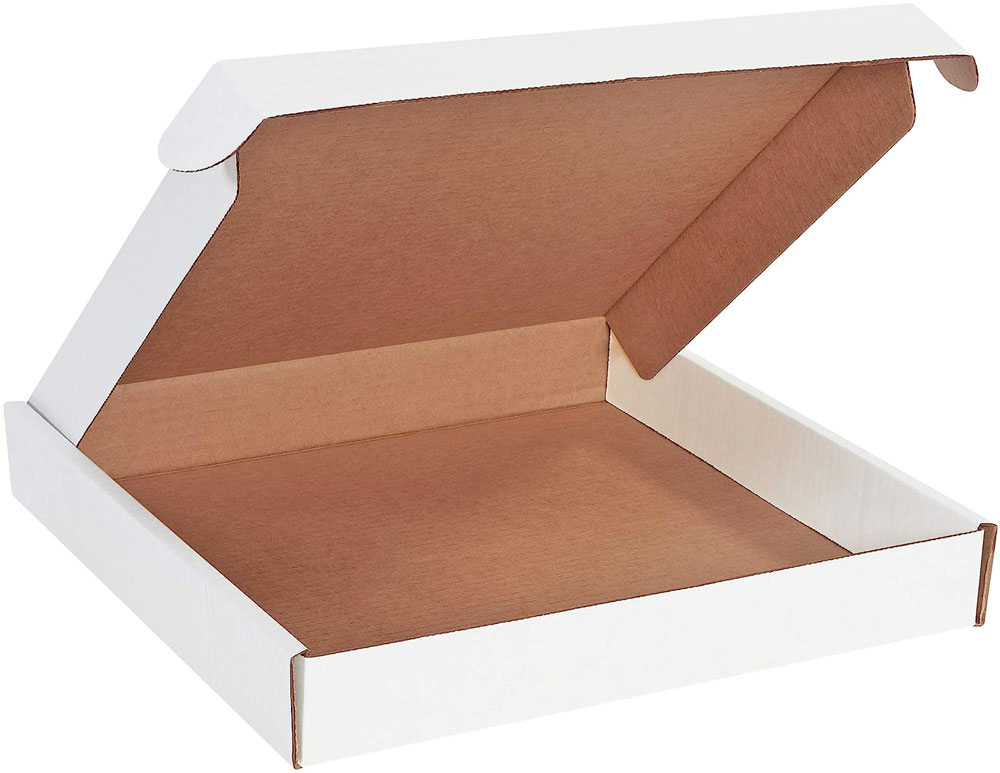 White 14x14x2 deluxe literature mailer