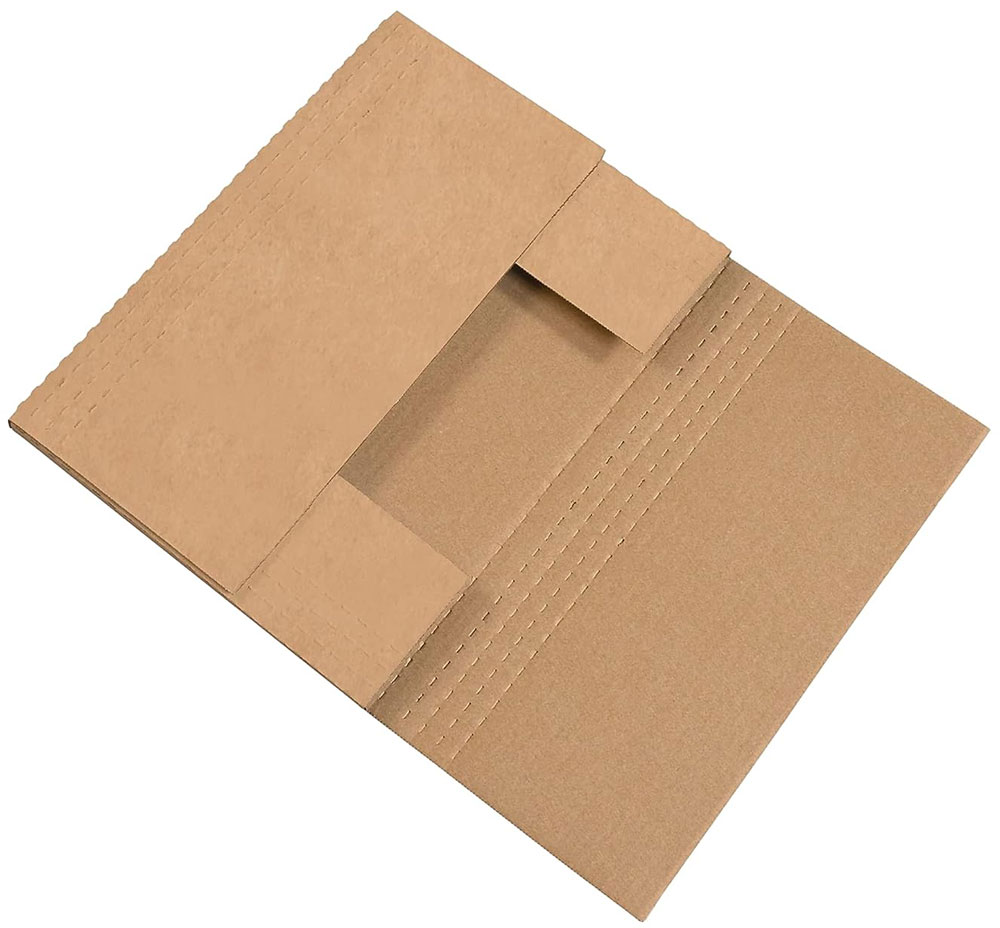 Kraft 15 x 11.125 x .5 Easy-Fold Mailers
