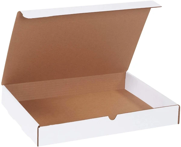 15.125 x 11.125 x 2 white literature mailer White 15.125x11.125x2 corrugated literature mailer