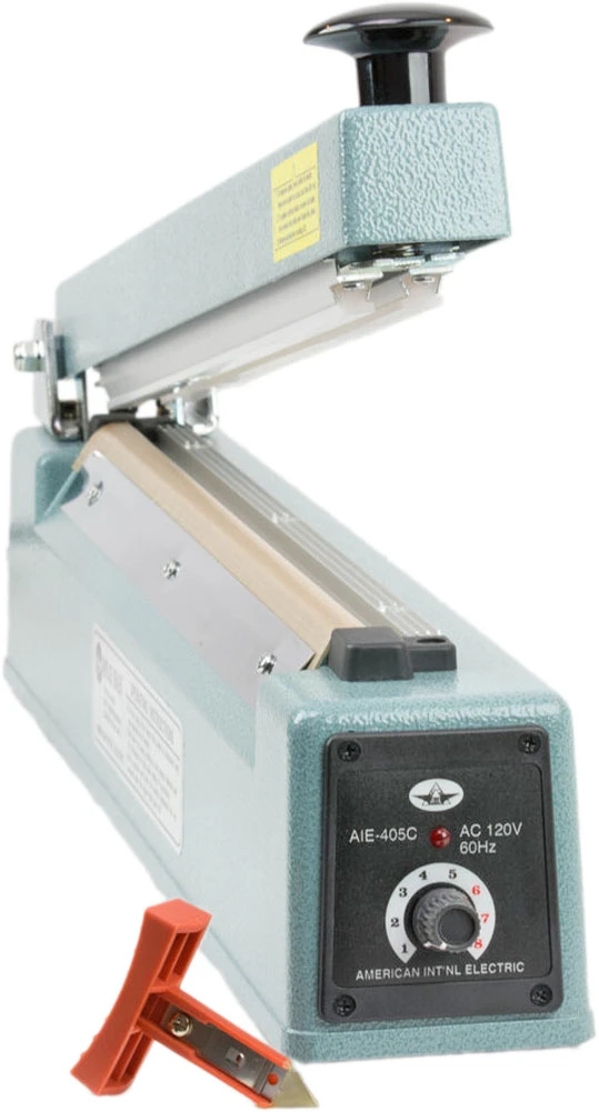 16 Impulse Hand Sealer with Cutter 16 thermal impulse hand held bag sealer with built in cutter