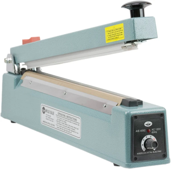 16 Impulse Hand Sealer with Cutter 16 thermal impulse hand held bag sealer with built in cutter