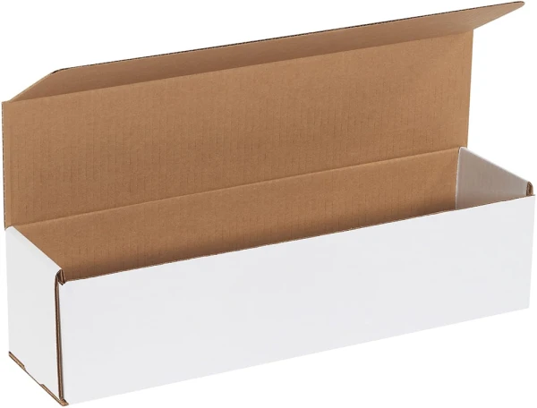 16 x 4 x 4 White Corrugated Mailers 16 x 4 x 4 White Cardboard Box Mailers