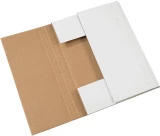 17 1/8 x 14 1/8 x 2 White Corrugated Bookfold