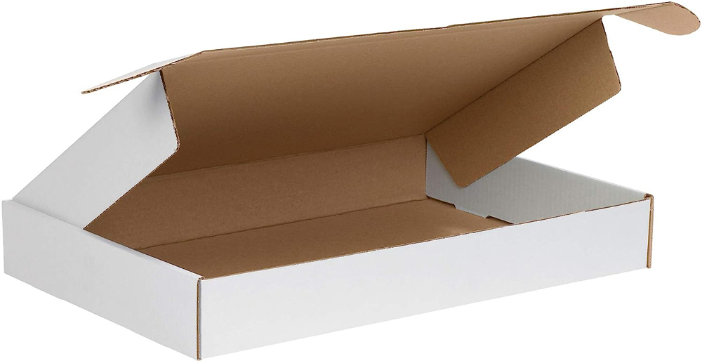 White 18x12x2 deluxe literature mailer