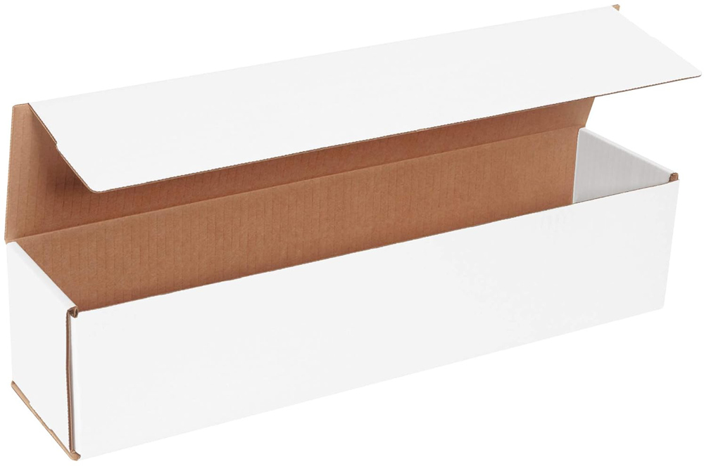18 x 4 x 4 White Cardboard Box Mailers