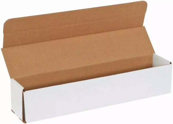 18 x 4 x 4 White Corrugated Mailers 18 x 4 x 4 White Cardboard Box Mailers