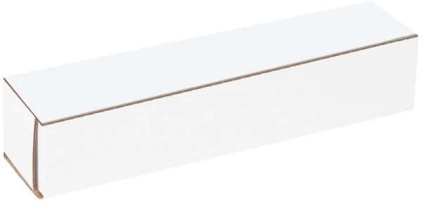 Securely Closed 18 x 4 x 4 White Cardboard Box Mailers
