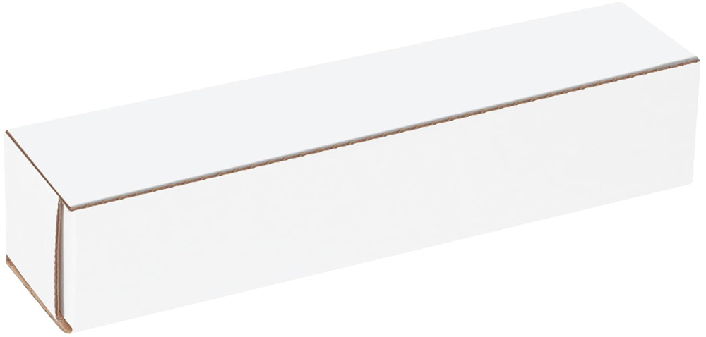 Securely Closed 18 x 4 x 4 White Cardboard Box Mailers