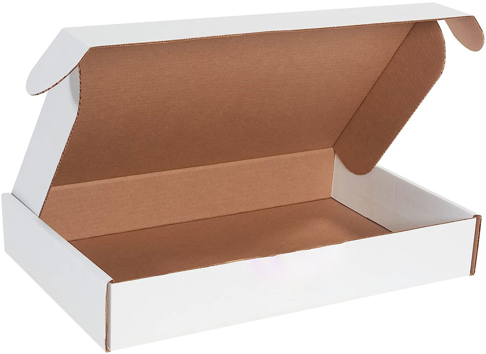 White 19x12x3 deluxe literature mailer