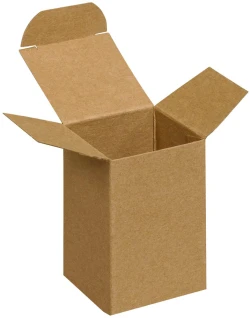 2" x 2" x 3" Kraft Reverse Tuck Folding Cartons