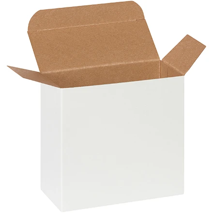 2 1/16 x 4 7/8 x 4 7/8 White Reverse Tuck Mailers 2 1/16 x 4 7/8 x 4 7/8 White Reverse Tuck Mailers