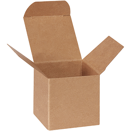 2 1/4 x 2 1/4 x 2 1/4 Kraft Reverse Tuck Mailers