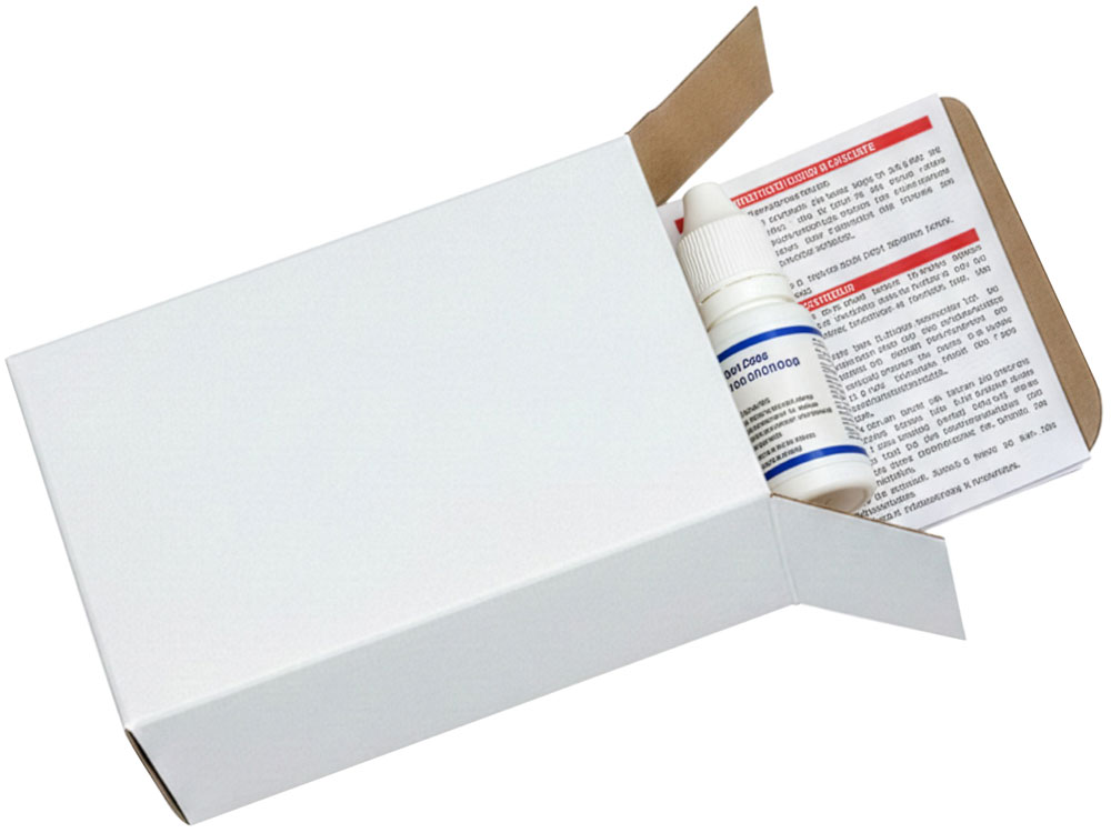 White Reverse Tuck Folding Mailers - 2 1/2 x 1 3/4 x 4